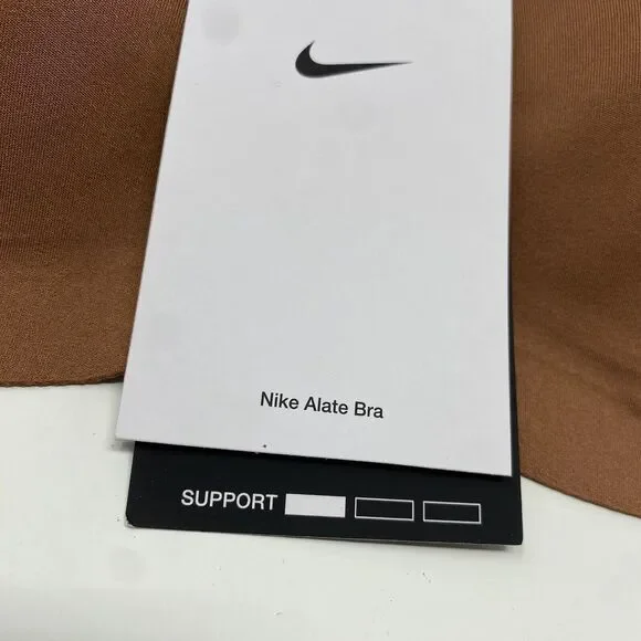 Nike Alate Minimalist Low Support Brown Padded Sports Bra Size Small Cup C-E - Picture 3 of 8
